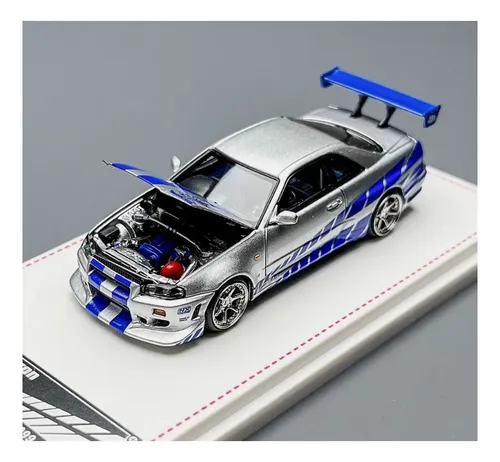 Miniatura Skyline Gtr R34 Nissan F&f Focal Horizon 1:64 7cm