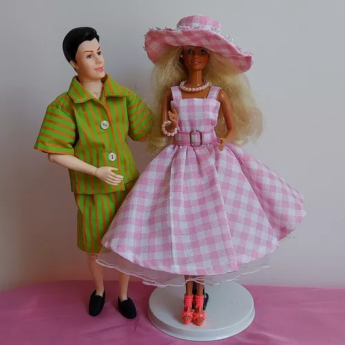 Vestido Boneca Barbie Filme 2023 Roupa Do Ken Margot Robbie