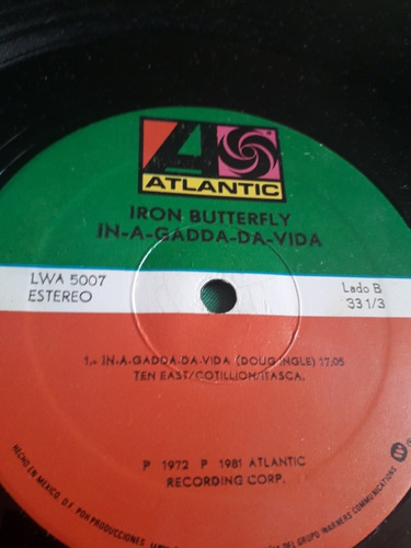 Iron Butterfly - In A Gadda Da Vida En Disco Vinil (Usado)