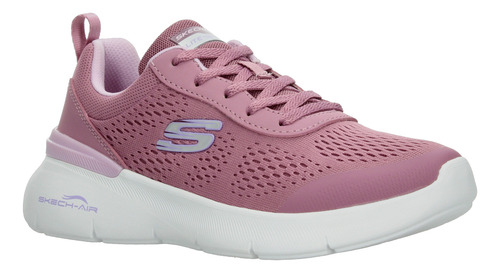 Tenis Dama Skechers Skech-air Dynamight 2.0 Rosa Deportivo Entrenamiento Running Cintas Para Mujer