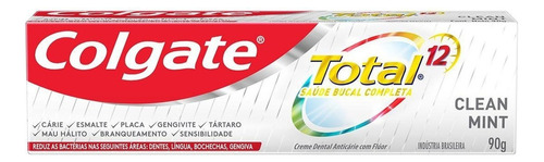 Creme Dental Total 12 Clean Mint Colgate 90g