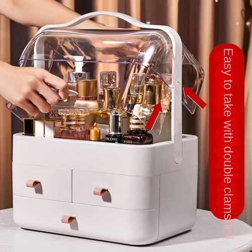 Imagen 10 de 10 de Caja Organizador De Cosméticos - Maquillaje Cosmetiquero