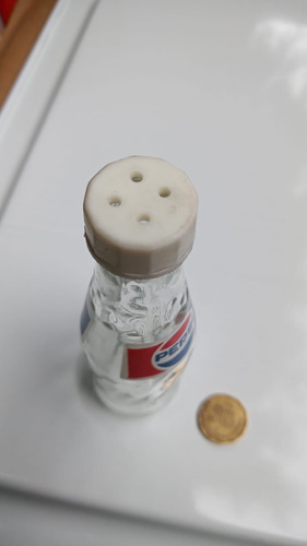 Pepsi Cola Antigua Mini Botella Salero Pepsicola Logotipos (Usado)