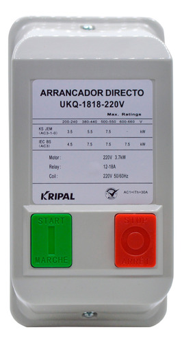 Arrancador Magnético 12-18a Con Contactor 18a Bobina 220vac