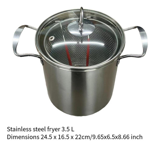 Olla Freidora De Acero Inoxidable, Herramientas De Cocina