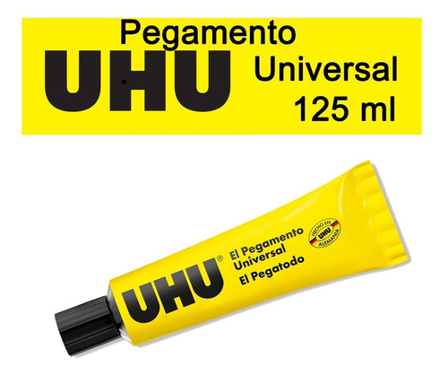Pegamento Universal Uhu 125 Ml Transparente Adhesivo