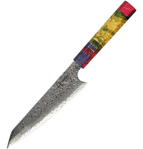 Cuchillo De Chef Hajegato, Acero Damasco