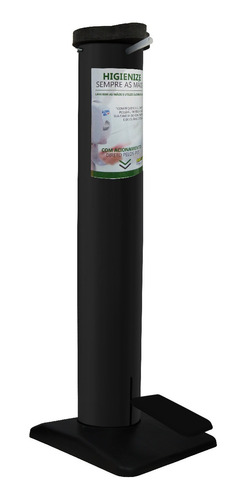 Imagem 2 de 6 de Totem Dispenser Discreto Álcool Gel Recarregavel 1 Litro