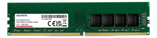 Memoria Dimm Adata Premier 16 Gb Ddr4, 2666mhz, Cl19,
