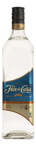 Paquete De 3 Ron Flor De Caña Blanco Extra Dry 4 Años 750 Ml