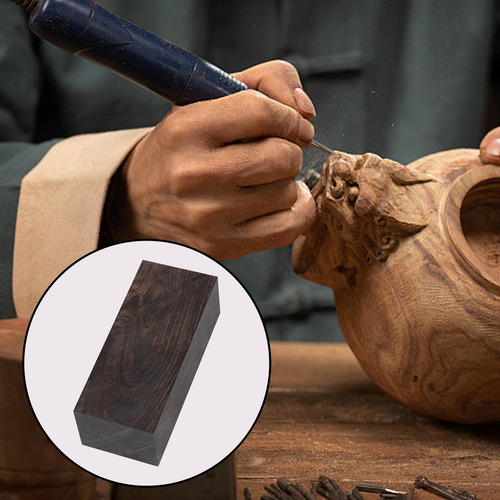 12x4x5 Cm Madera De Ébano Negro, Madera De Ébano Negro
