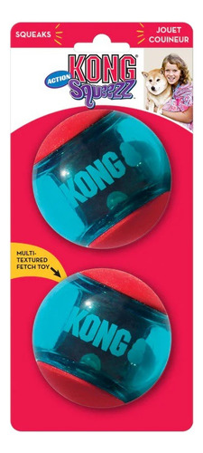 Kong Squeezz Action Ball Pelota Para Perro Con Sonido Lx2und