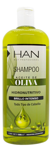Han Oliva Shampoo Brillo Intenso Nutrición Pelo 500ml Local