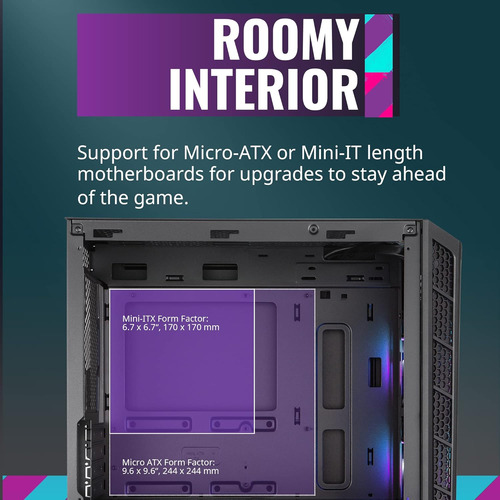 Cooler Master Masterbox Mb320l Argb Micro-atx Con Doble A...