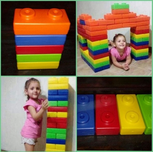 Imagen 3 de 6 de Juguete Bloques Ladrillos Gigantes X 25 Unidades Maternelle