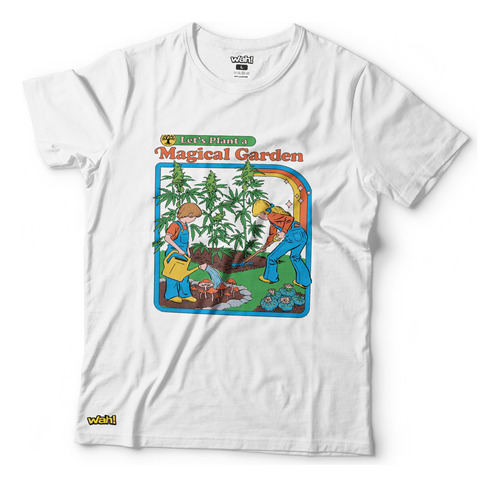 Remera Magical Garden Weed Rhodes. Diseño Exclusivo De Wah!