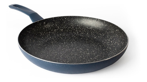 Imagen 2 de 10 de Sartén 30 Cm. Antiadherente Granito Navy Ilko