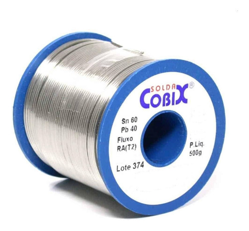 Rolo Carretel Solda Cobix Original - 500 Gramas 0.5mm