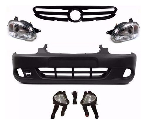 Kit Trompa Corsa Classic Con Faros Auxiliares Modelo 2004