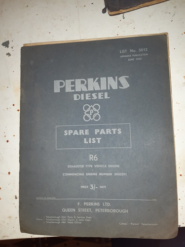 Catalogo Motor Perkins Listado De Partes 5