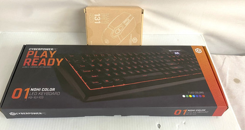 Teclado Y Mouse Gamer Rgb Cyberpowerpc Formato Ingles (Usado)