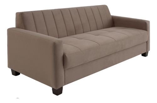 Sofá Fixo 3 Lugares 180cm Bilbao Castor Ifwt