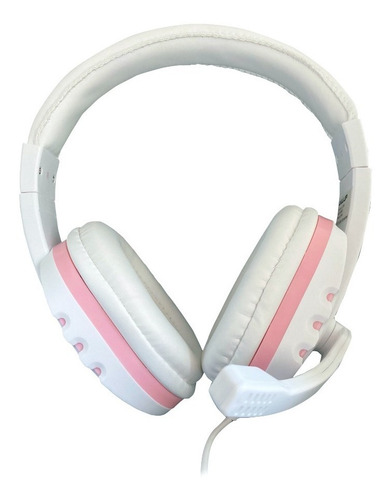 Imagen 5 de 9 de Teclado Mouse Y Diadema Gaming Lu745 Rosa