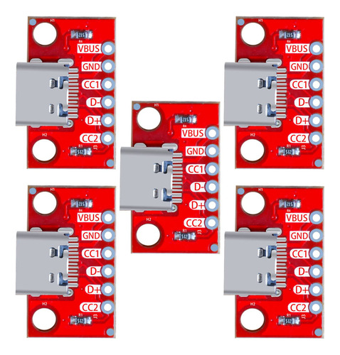 Placa De Ruptura Usb Tipo C Serial Basic Breakout Hembra Tip