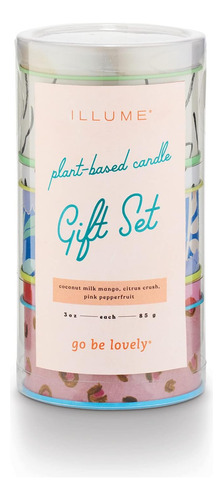 Go Be Lovely Trio - Juego De Velas Surtidas De Regalo, 3 Pul