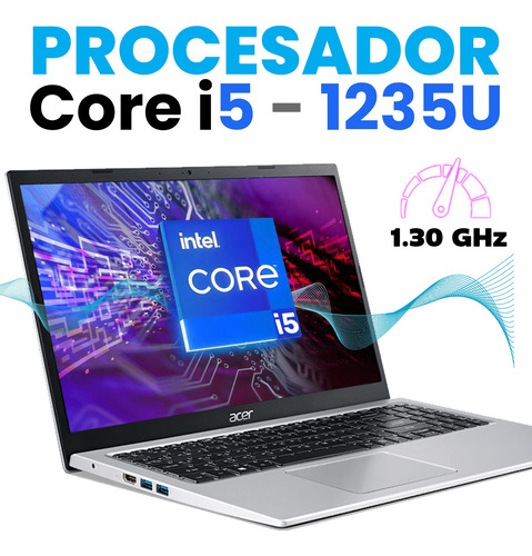 Laptop Acer Aspire 15.6 Core I5 12th 16gb Ram 512gb Ssd Plateado (Reacondicionado)