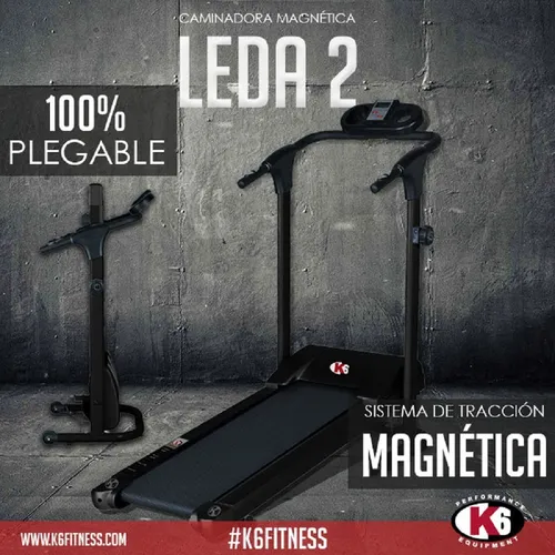 Banda Caminadora Trotadora Tracción Magnética Plegable K6