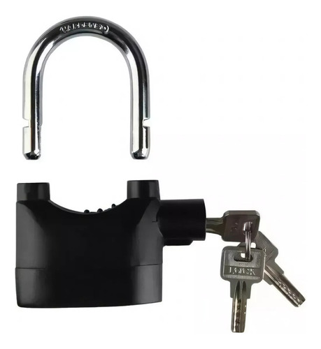 Candado Con Alarma Con Llaves 110db Moto Puerta Rejas Bici
