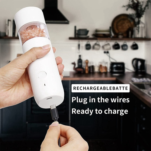 Molinillo De Pimienta Eléctrico Recargable Fuente De Alimen