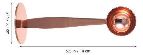 Cuchara Para Café Espresso Con Tampón: 1 Cuchara De Acero In