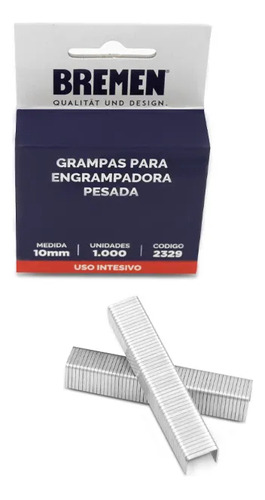 Grampas Bremen Pesada 10mm Para Engrapadora Manual 2329