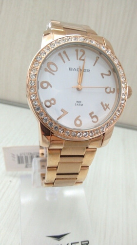 Relógio Feminino Ouro Rose Backer 3131113f