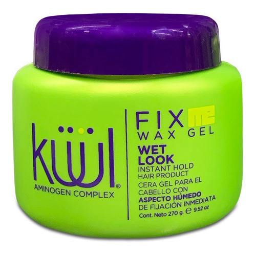 4 Cera Gel Para Peinar Aspecto Humedo Kuul Wax Gel 270 G