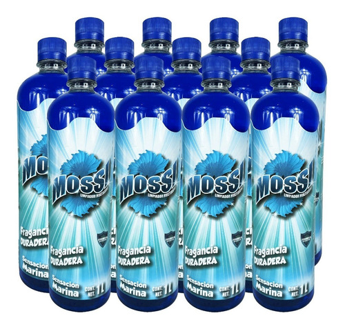 Limpiador Multiusos Mossi Marina 1l Caja Con 12 Piezas