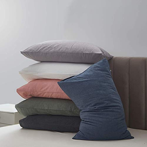 Acanva Bed Pillow Protectors Cases Covers Set De 2, 100% ALG