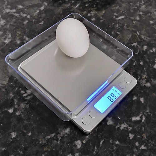 Mini Balança Digital De Cozinha Alta Precisão 0,1g Até 2000g Capacidade máxima 2 kg Cor Prateado