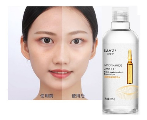 Imagen 4 de 6 de Tónico Facial Acido Hialuronico/nicotinamida 500ml 2pzas