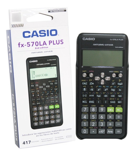 Calculadora Casio Fx-570la Plus 2da Edicion 417 Funciones 