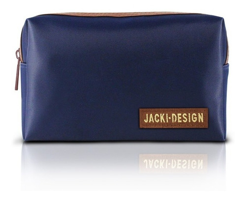 Necessaire De Bolsa Masculina Azul/marrom Jacki Design