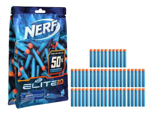 Nerf Elite 2.0 - Set De 50 Dardos De Repuesto