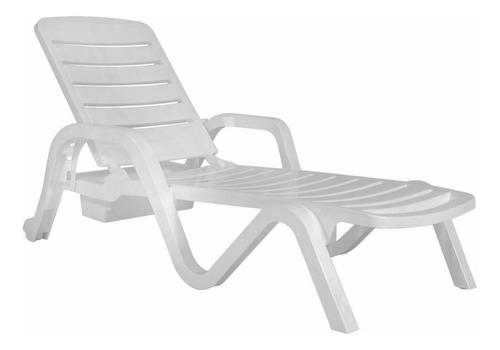 Reposera Toronto Blanca - Pvc -  Garden Life - 