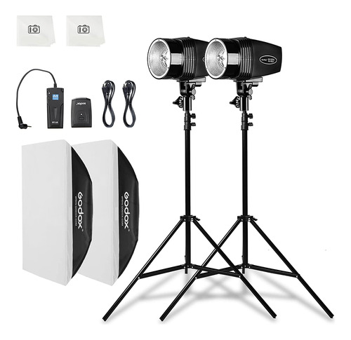 Godox Kit De Luces Estroboscópicas De Estudio Profesional Pa