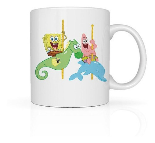 Imagen 7 de 10 de Tazas Personalizadas Sublimada Diseño De Bob Esponja C/caja