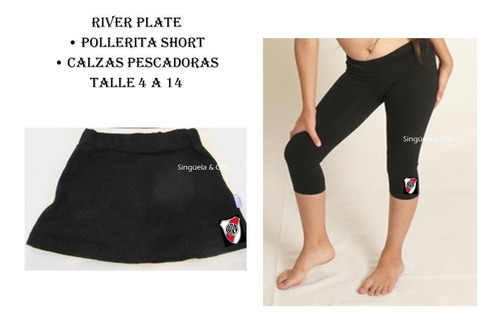 Pollera Shot O Calzas Pescadoras River Plate Niños