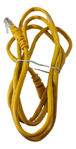 Cable 1,45 Mts De Red Cat.5 Amarillo 4 Pares 