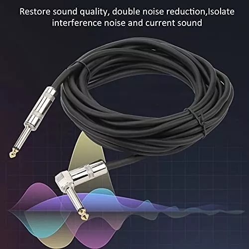 Cable de guitarra, compatible con doble cabezal, cable de instrumento recto  a recto para órganos electrónicos, batería electrónica, bajo para un mejor